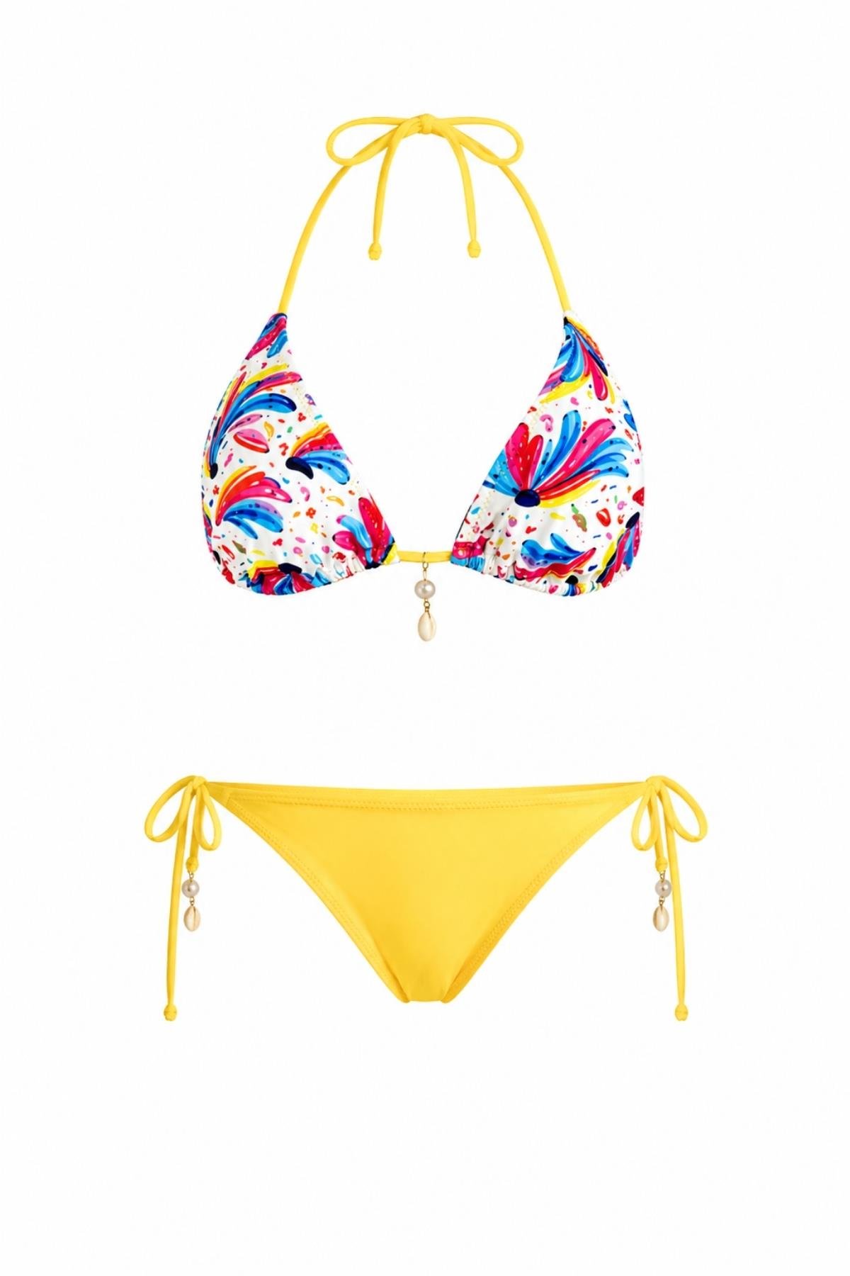 Kısa Pareolu Brezilyan Bikini Takım 