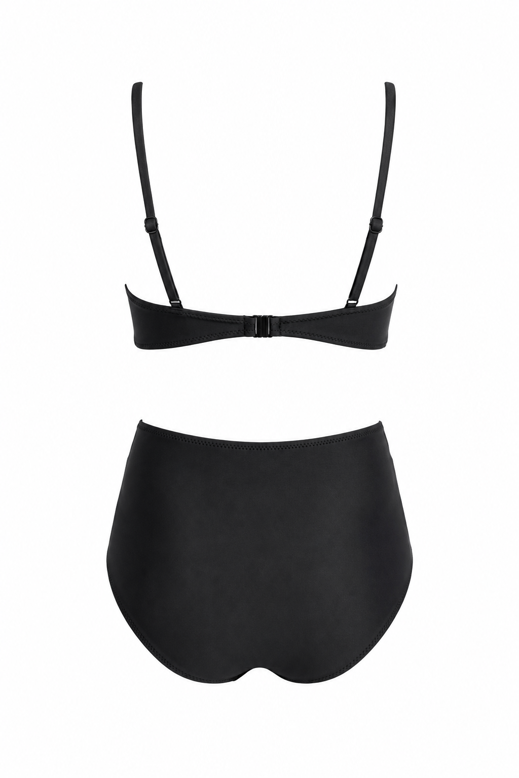 Pareolu Halkalı Yüksek Bel Bikini Takım 