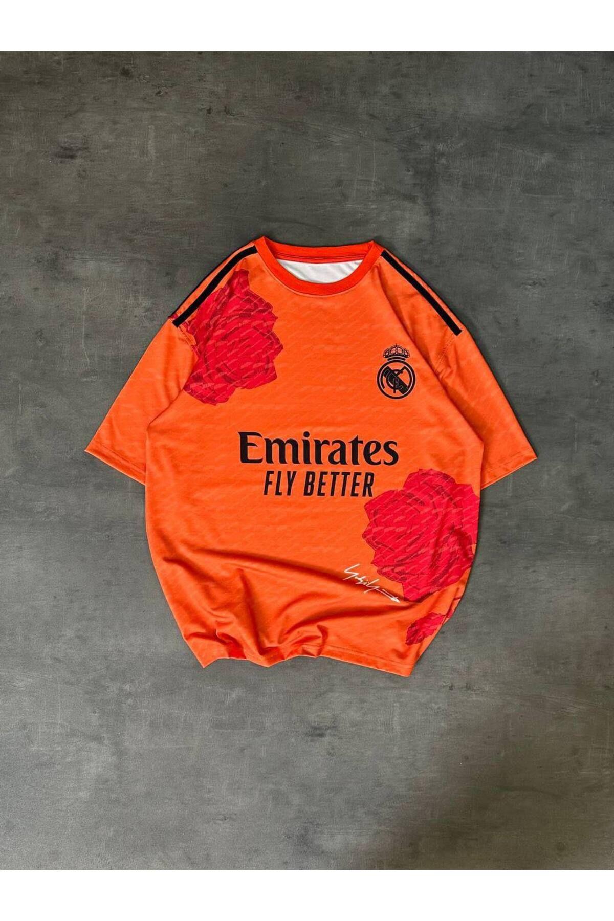 Erkek  Emirates Fly Better Oversize Bisiklet Yaka Tshirt