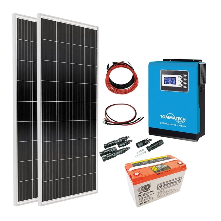 1 Panelli 1000W/12V Off-Grid Set