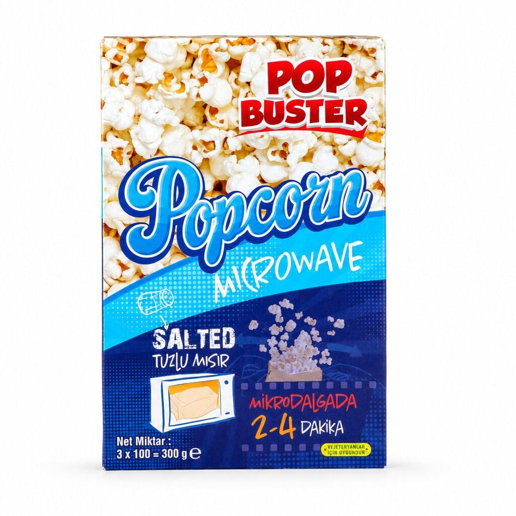 POP BUSTER MİKRODALGA MISIR 3 LÜ (TUZLU)
