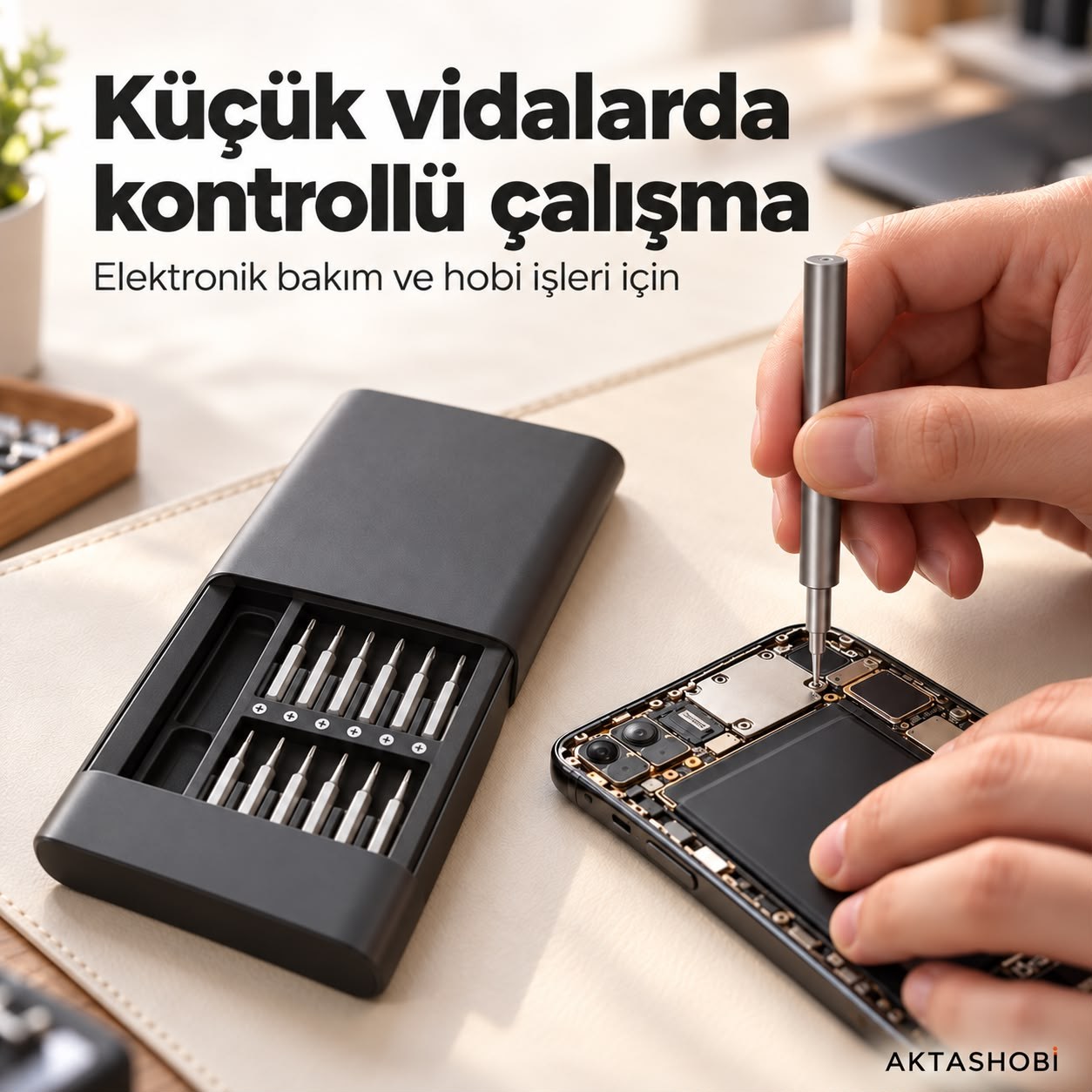 25 Parça Çok Fonksiyonlu Hassas Tornavida Seti