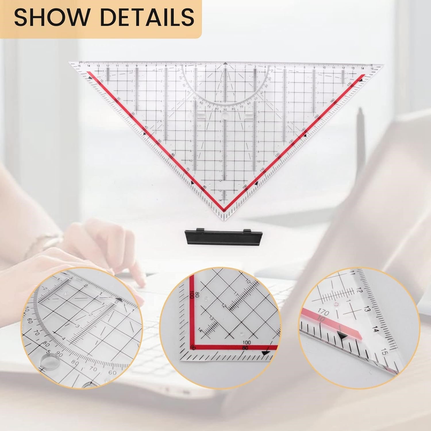 Ark Geodirect Set Square Geoder Gönye Dereceli 32 cm x 45