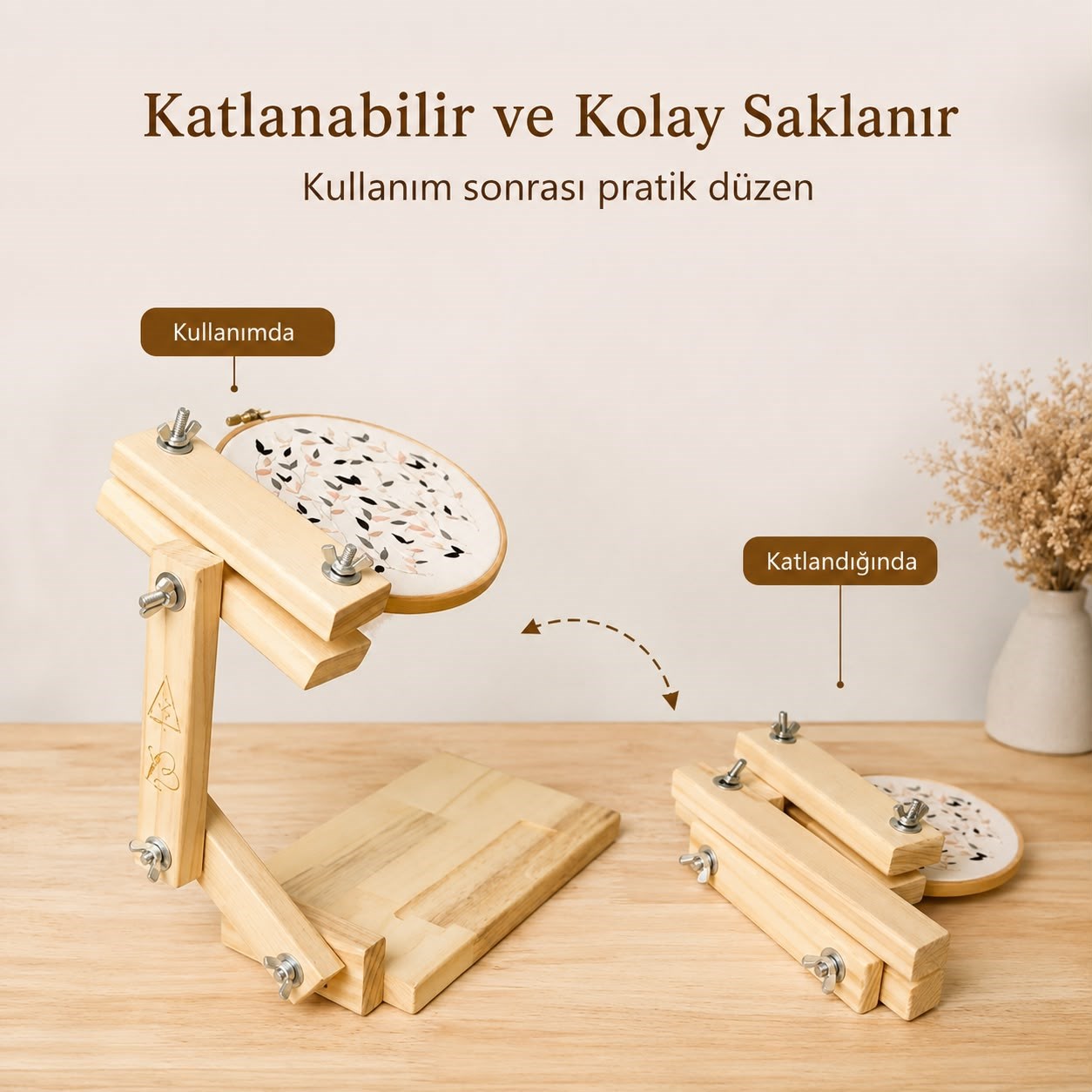 Ayarlı Ayaklı Nakış Kasnak Standı No:1