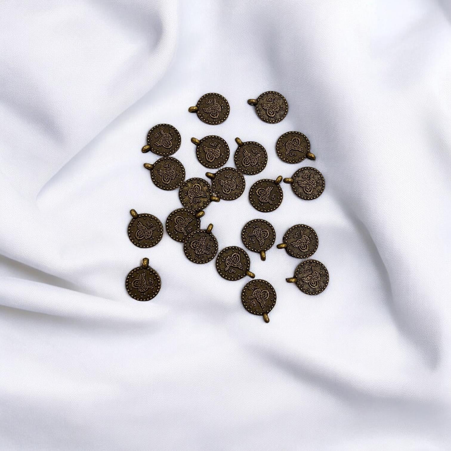 Bakır Tek Kulplu Tuğra 8 MM - 5 Adet Paket