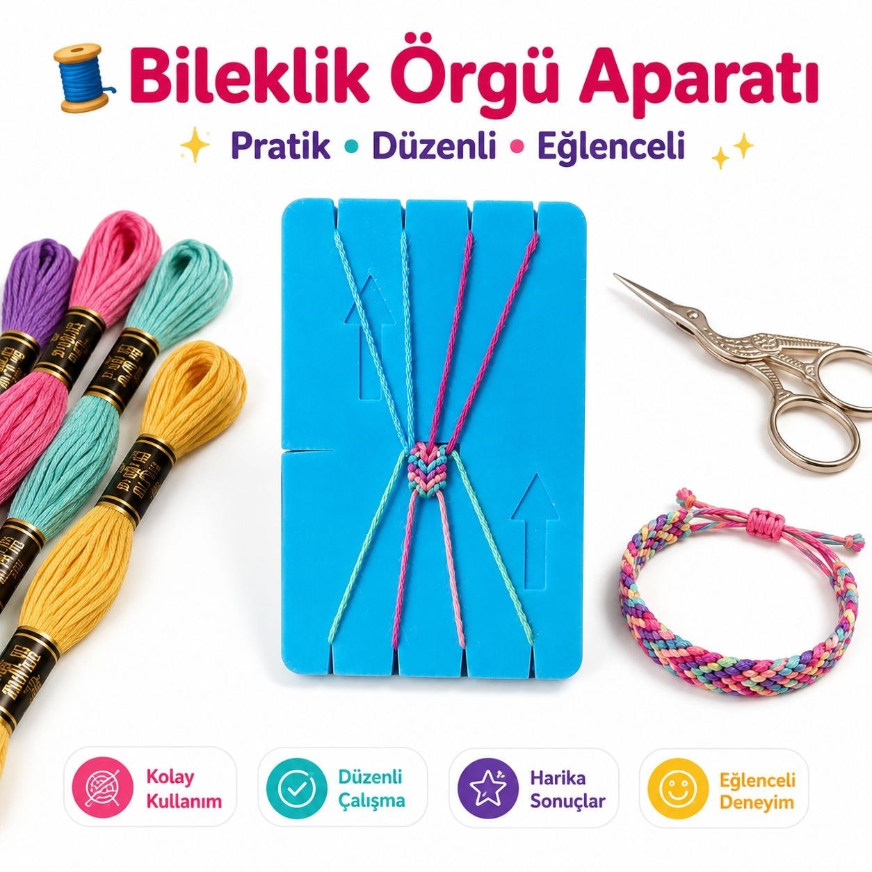 Bileklik Örgü Aparatı – Pratik ve Eğlenceli Tasarım Yardımcısı