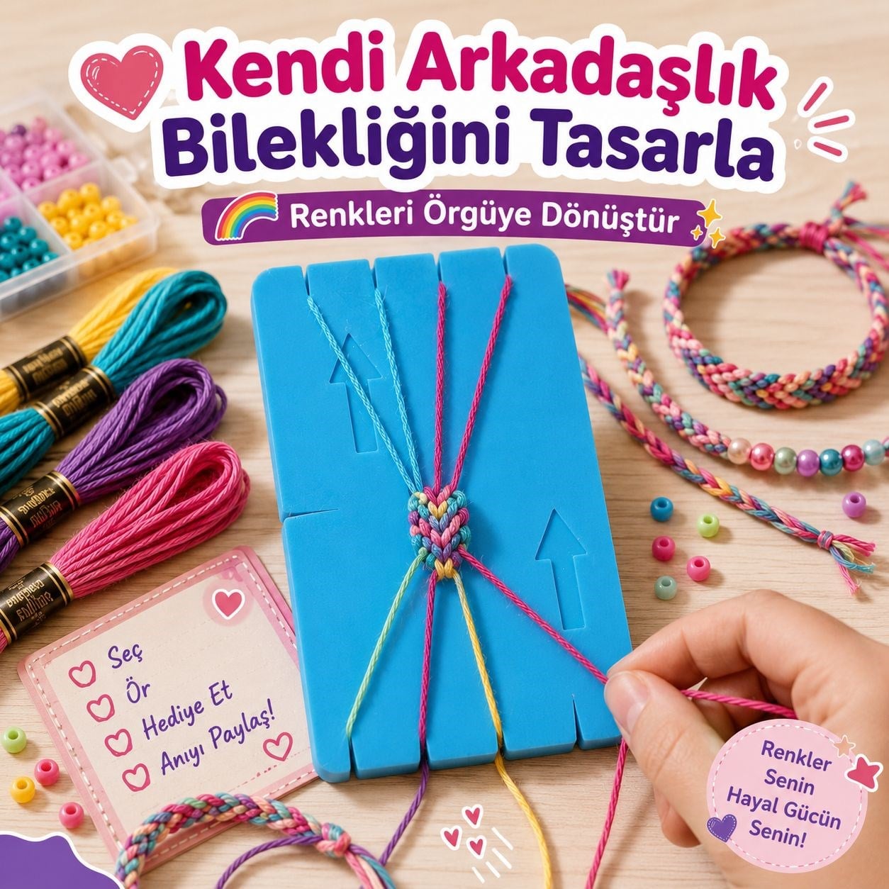Bileklik Örgü Aparatı – Pratik ve Eğlenceli Tasarım Yardımcısı