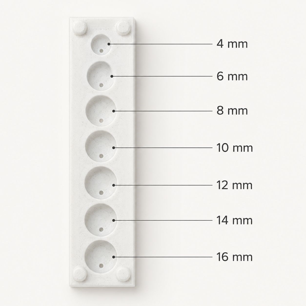 BoncukForm Pro – 7 Ölçülü Polimer Kil Boncuk Delme Aparatı