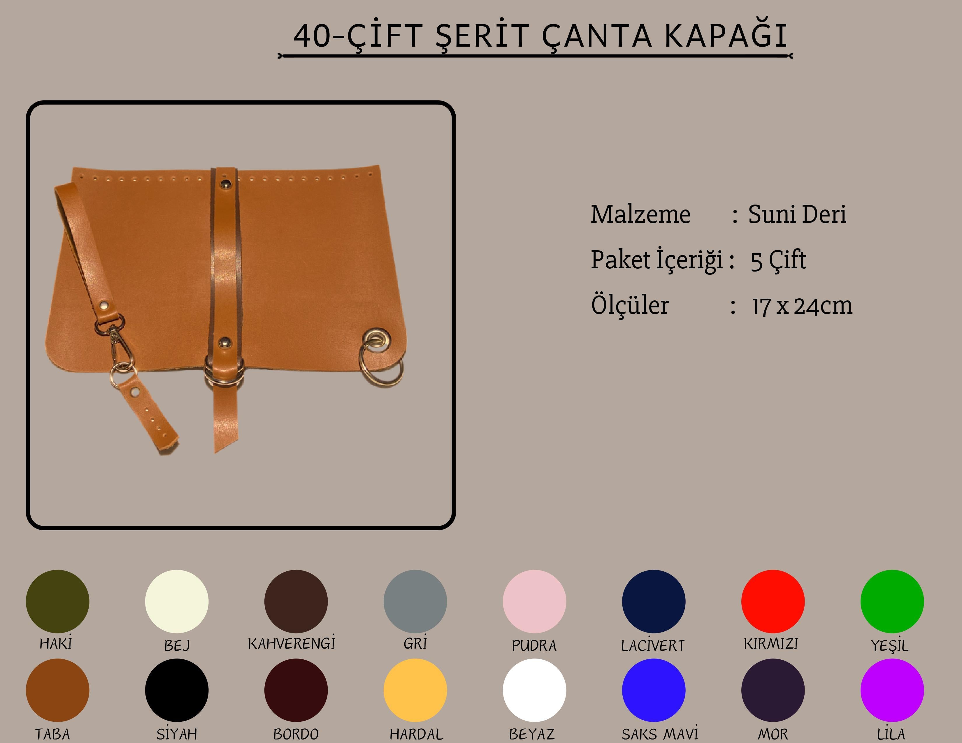 Çift Şerit Çanta Kapağı 17x24 CM