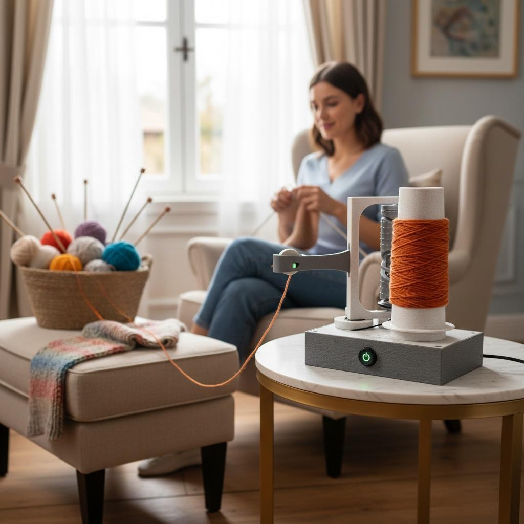 Çile Tutucu - PRO. Otomatik İplik Sarıcı, Automatic Motorized Yarn Winder
