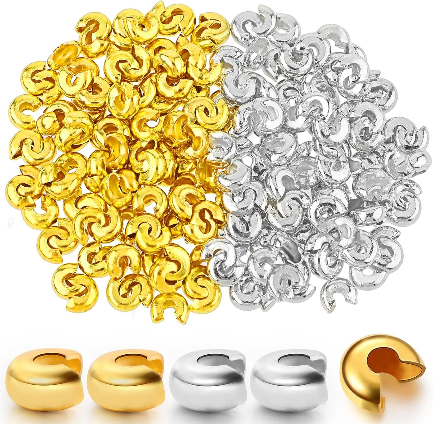 Crimp Bead Cover (Çelik) - Sıkıştırma Boncuk Kapağı