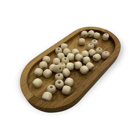 Desenli & Şekilli Ahşap Boncuklar 10 Gram - 07