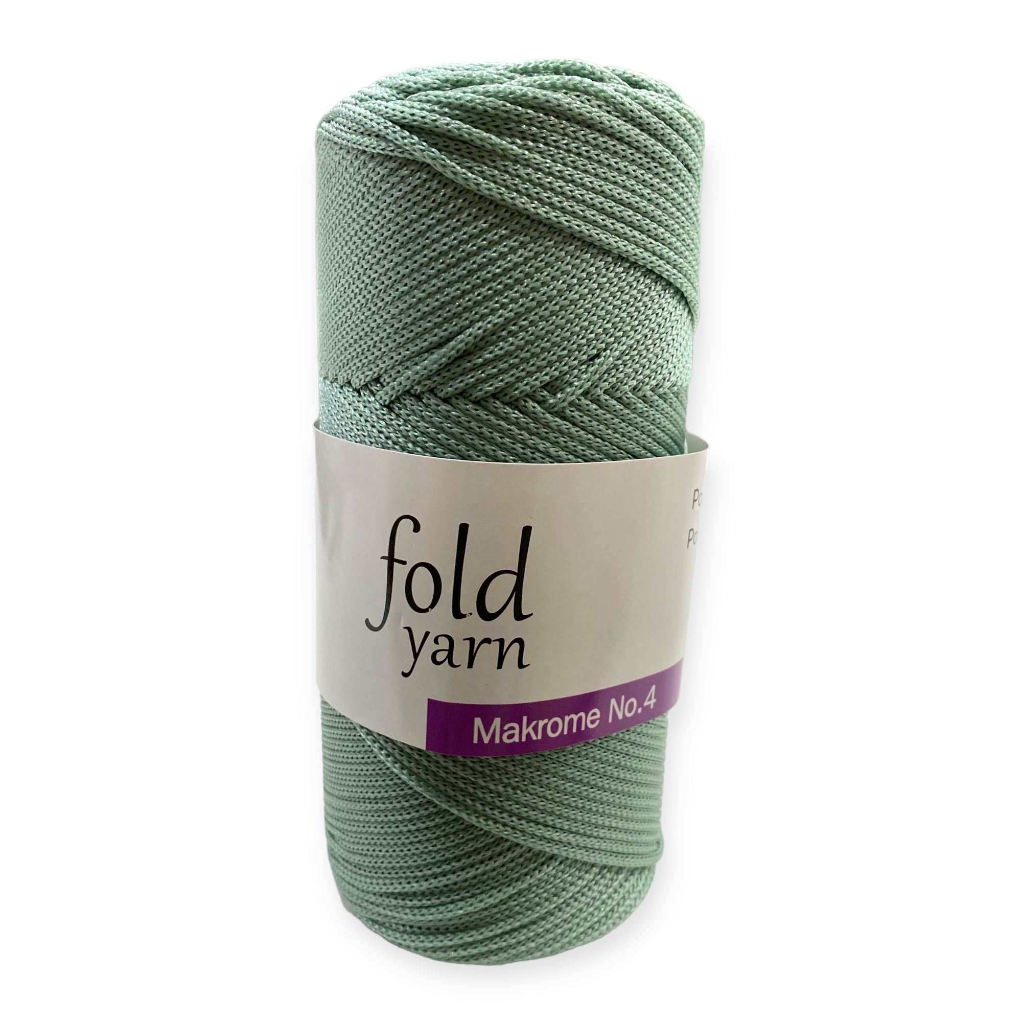 Fold Yarn, Polyester Makrome İpi No:4 Su Yeşili