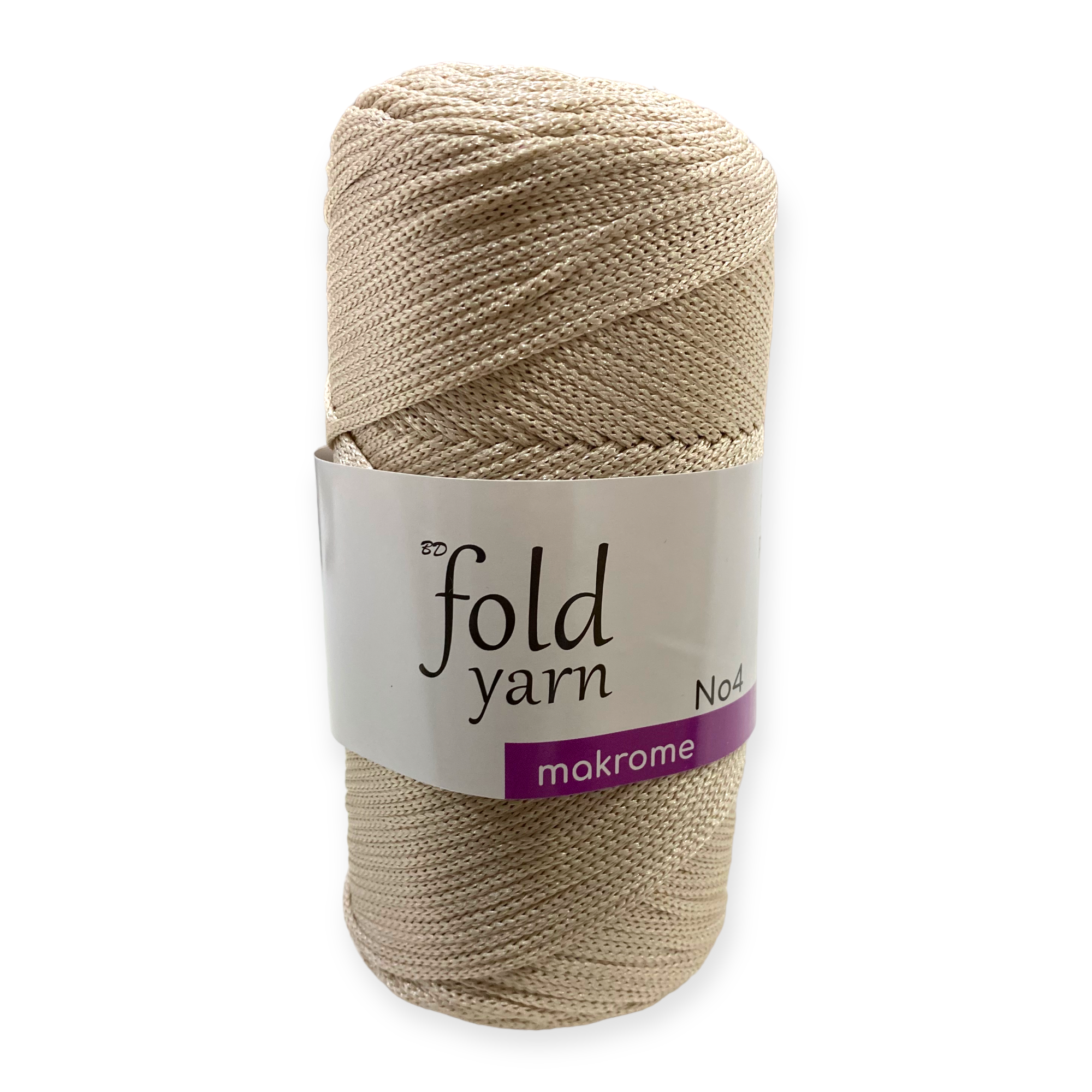 Fold Yarn, Polyester Makrome İpi No:4 Sütlü Kahve
