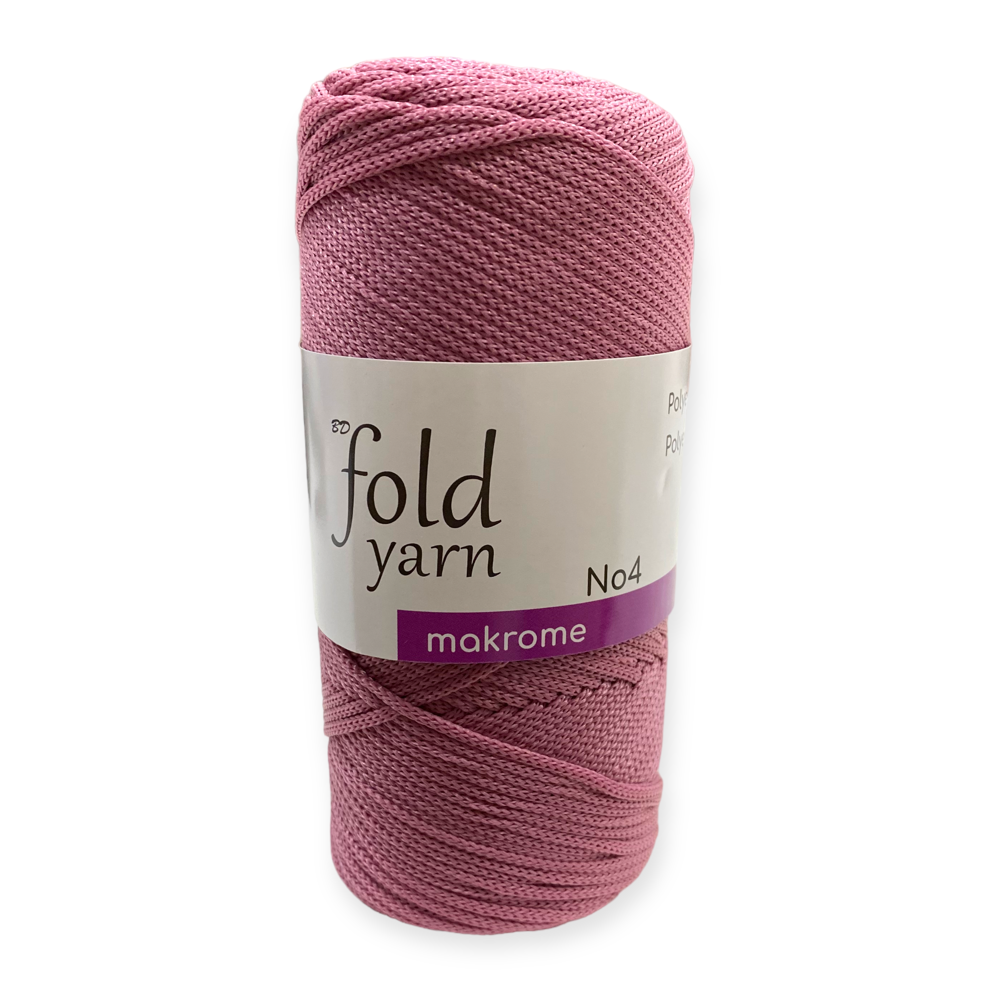 Fold Yarn, Polyester Makrome İpi No:4 Vişne