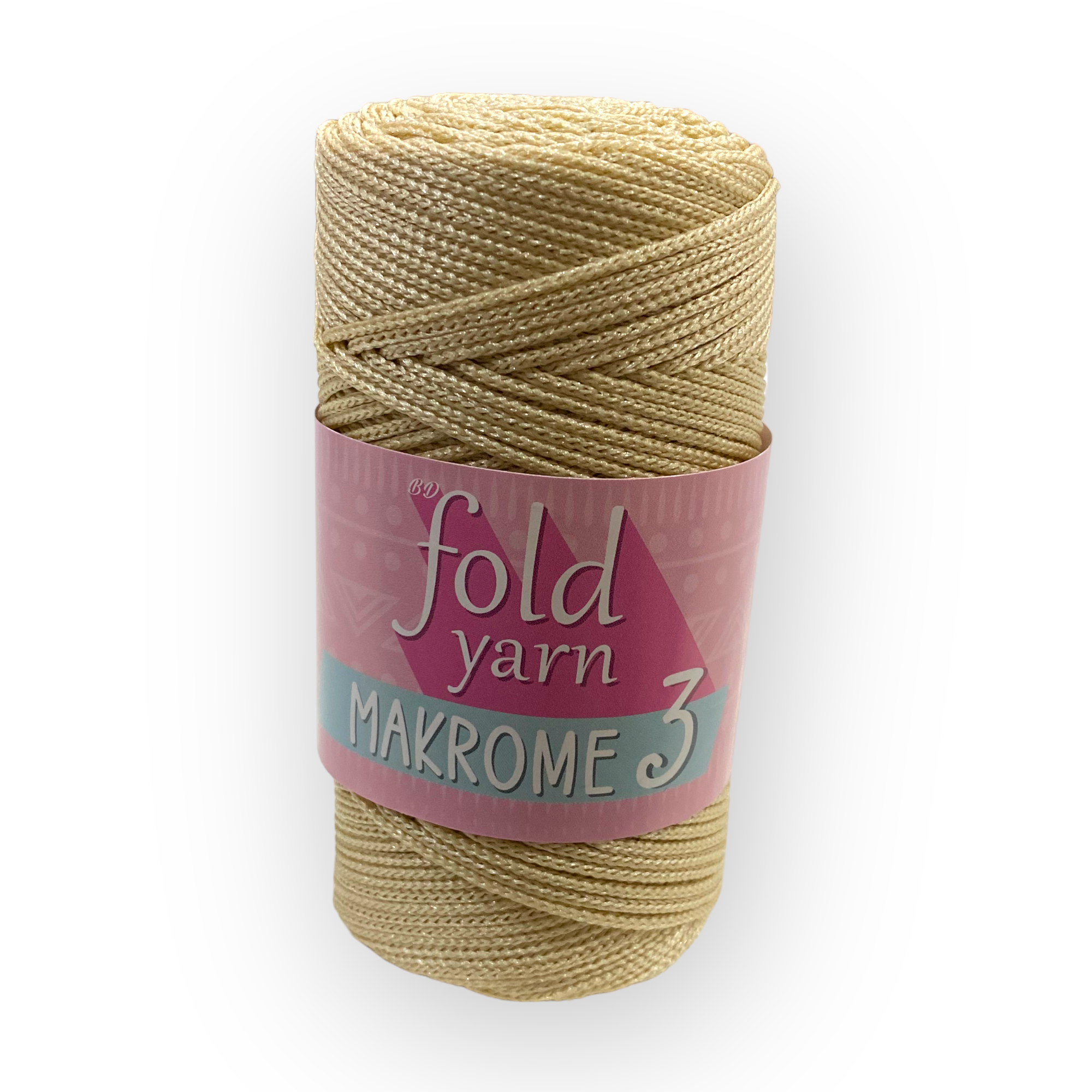 Fold Yarn, Polyester Makrome No:3 Açık BEJ