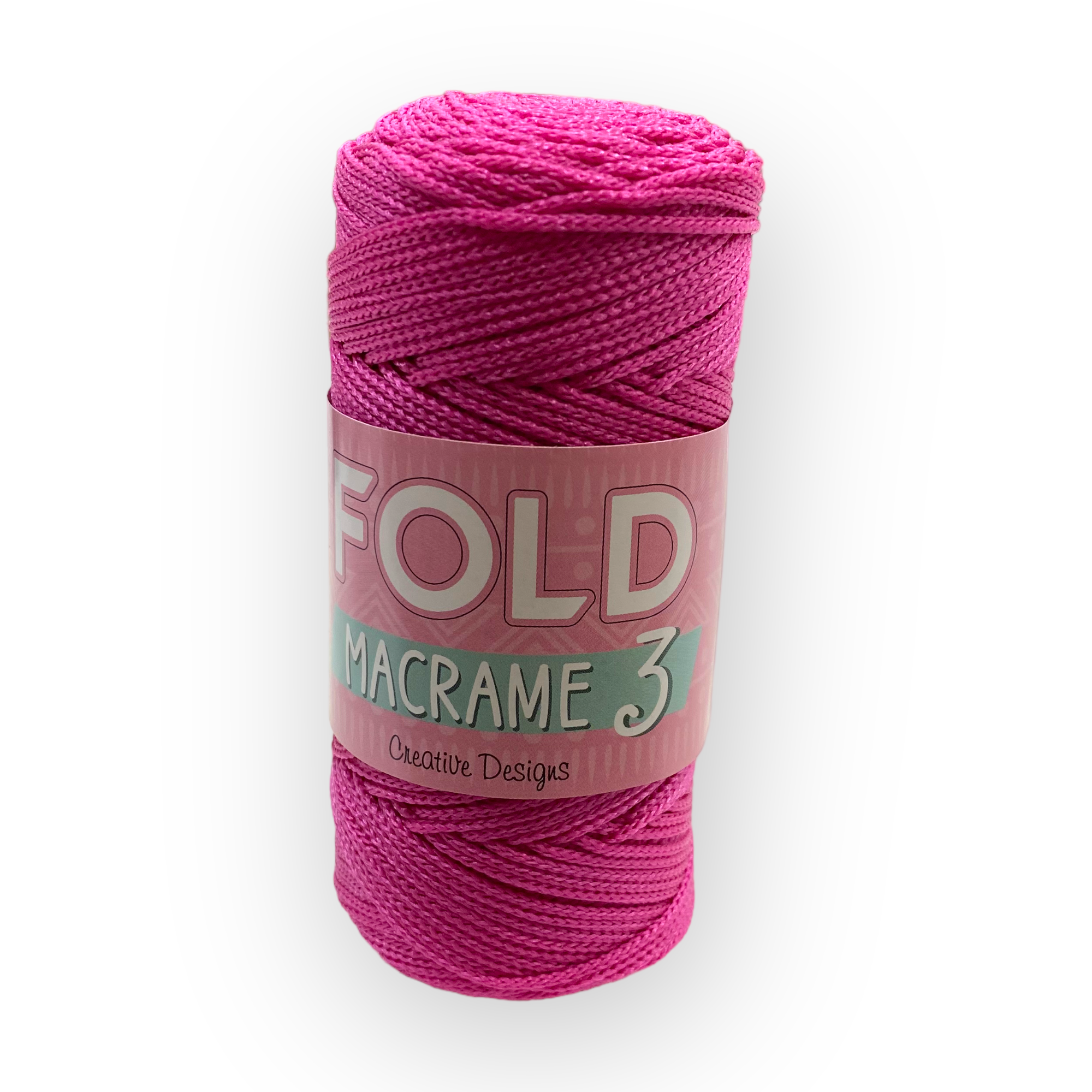 Fold Yarn, Polyester Makrome No:3 Fuşya