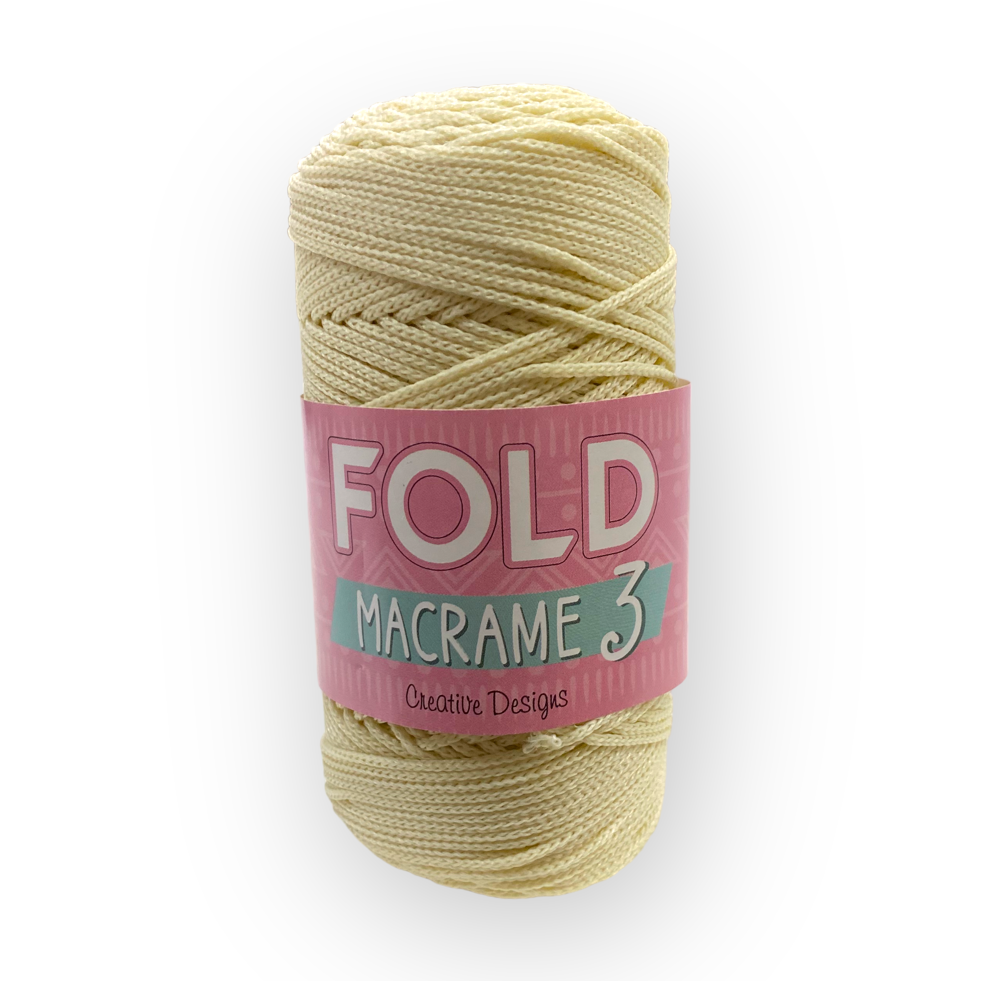 Fold Yarn, Polyester Makrome No:3 Krem