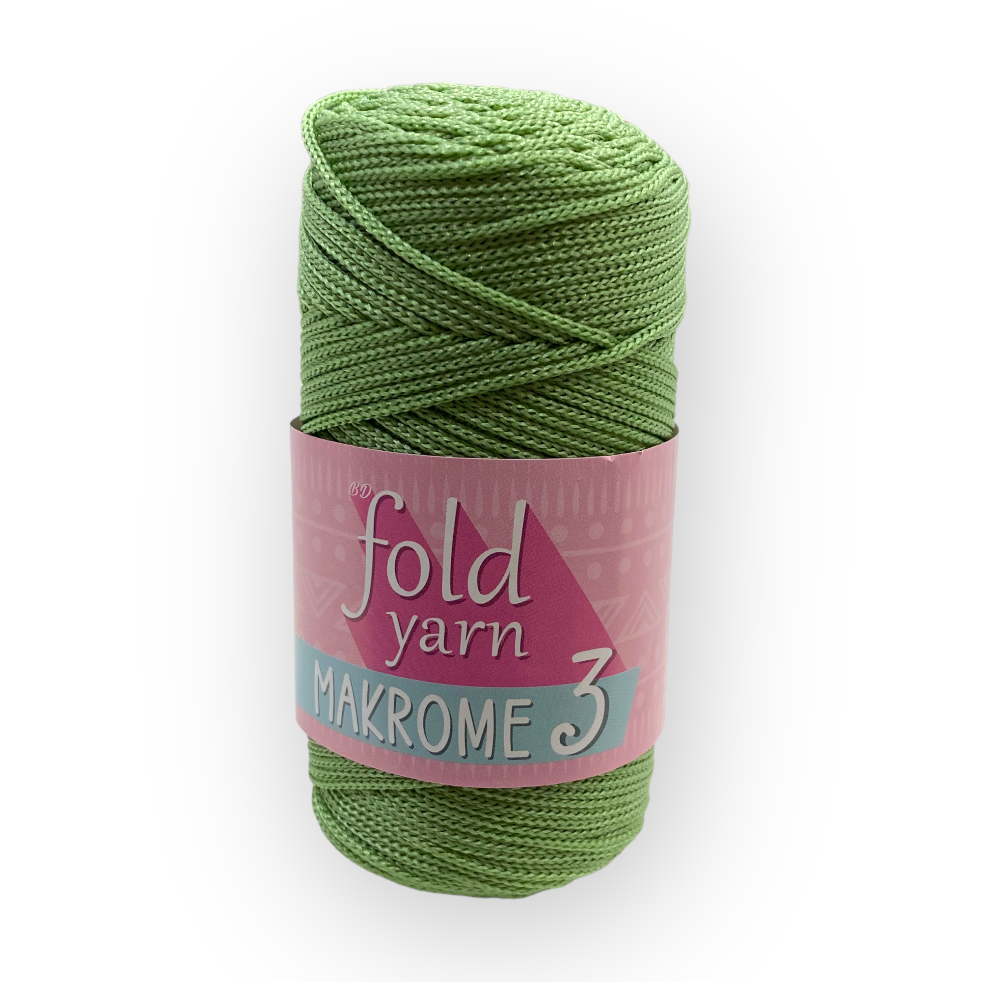 Fold Yarn, Polyester Makrome No:3 Mint Yeşili
