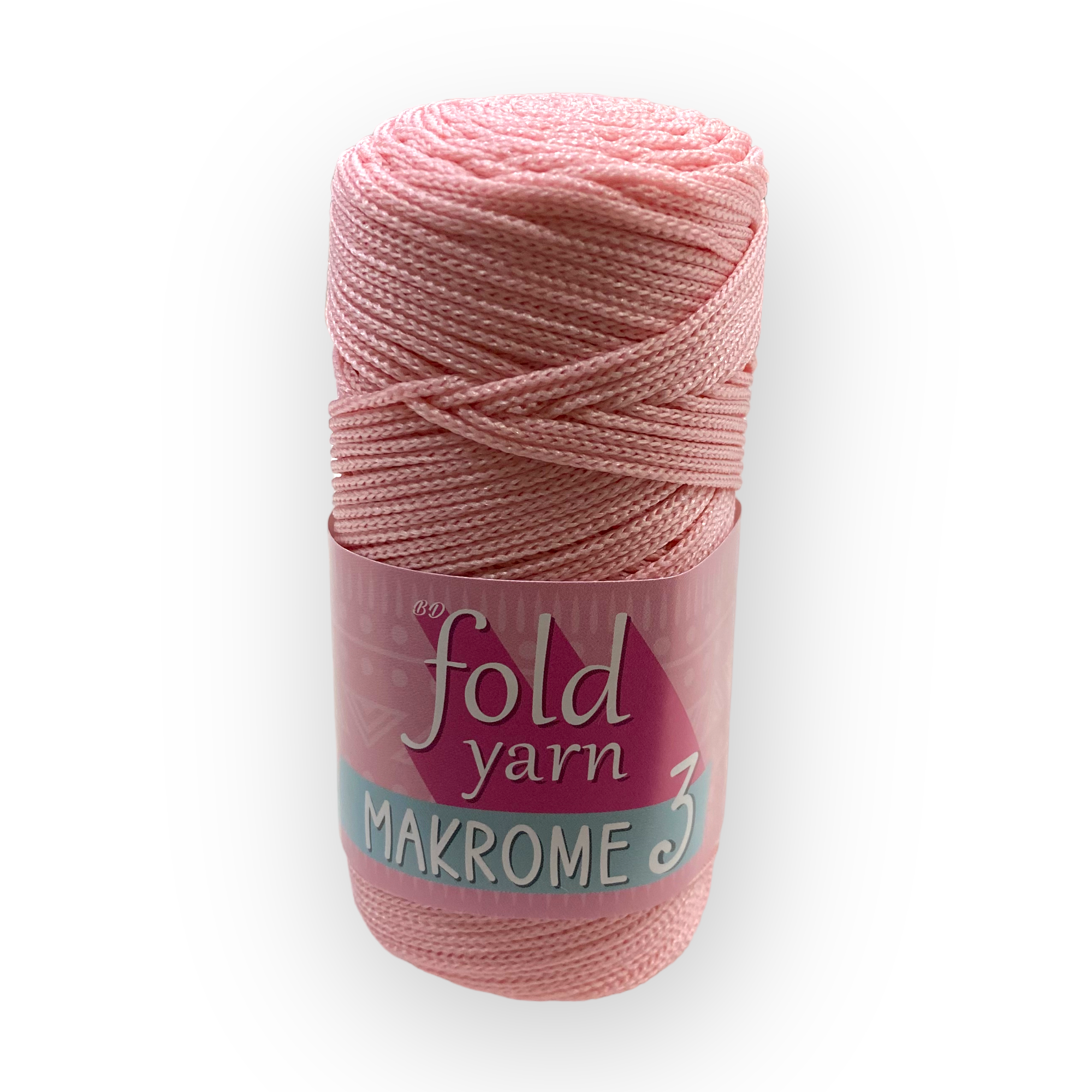 Fold Yarn, Polyester Makrome No:3 Pudra