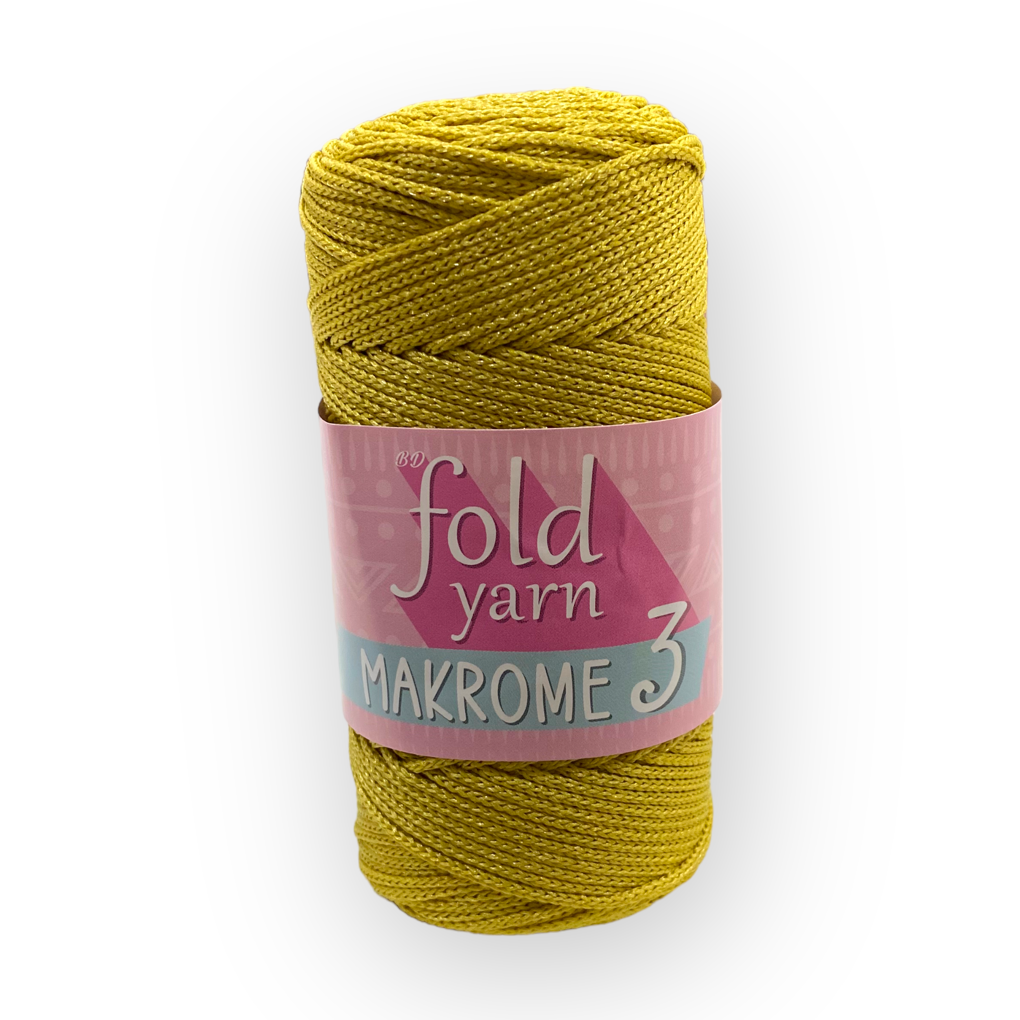 Fold Yarn, Polyester Makrome No:3 Sarı