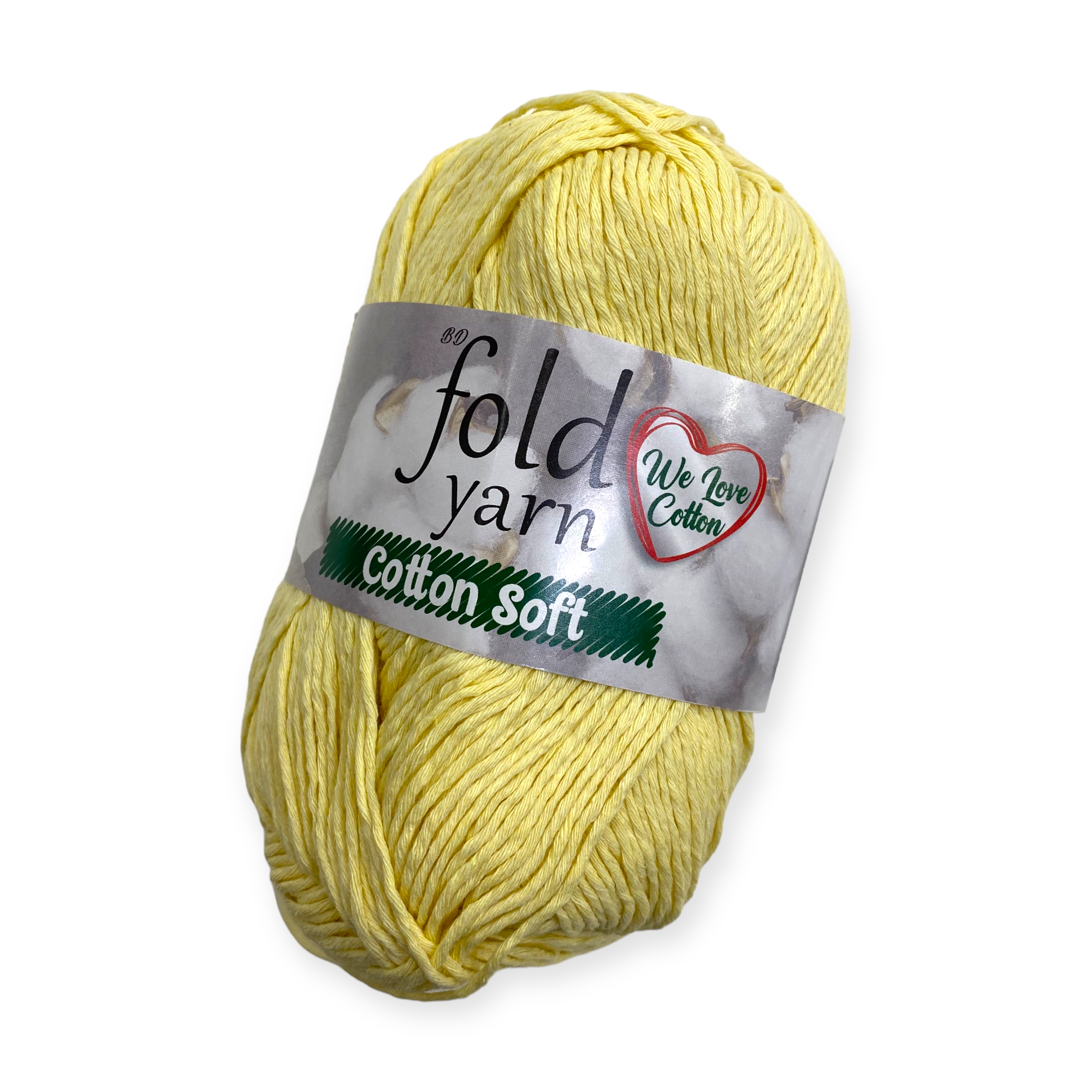 Fold Yarn Yetişkin, Bebe, Punch, Amigurumi İpi Limon Sarısı