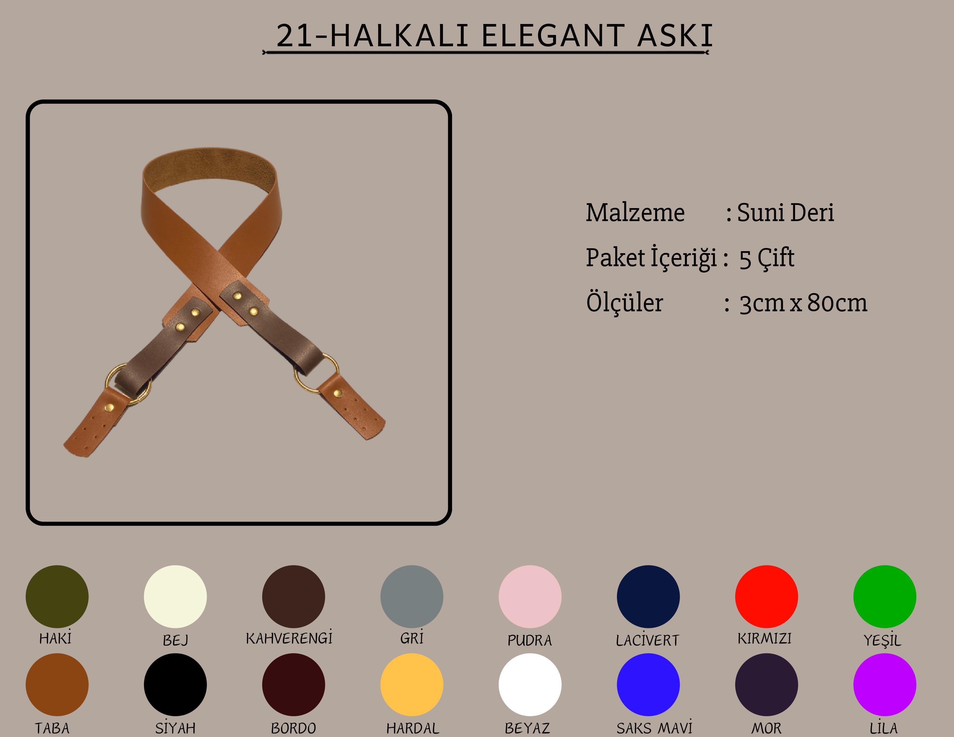 Halkalı Elegant Askılar 3x80 CM