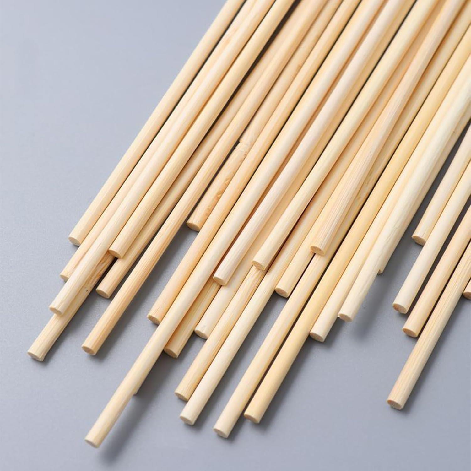 Ham Ahşap Bambu Şiş Çubuklar (100 Adet)