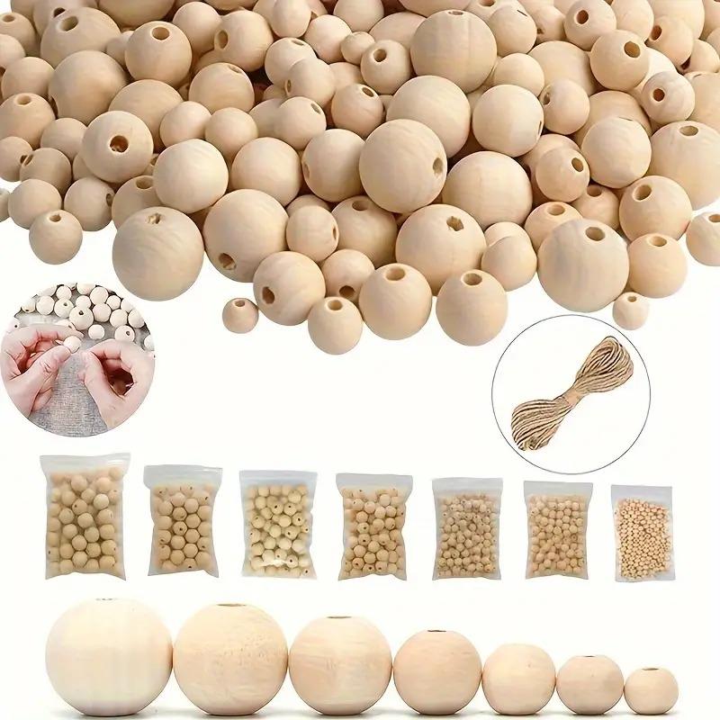 Ham Büyük Boy Karışık Paket Ahşap Boncuklar