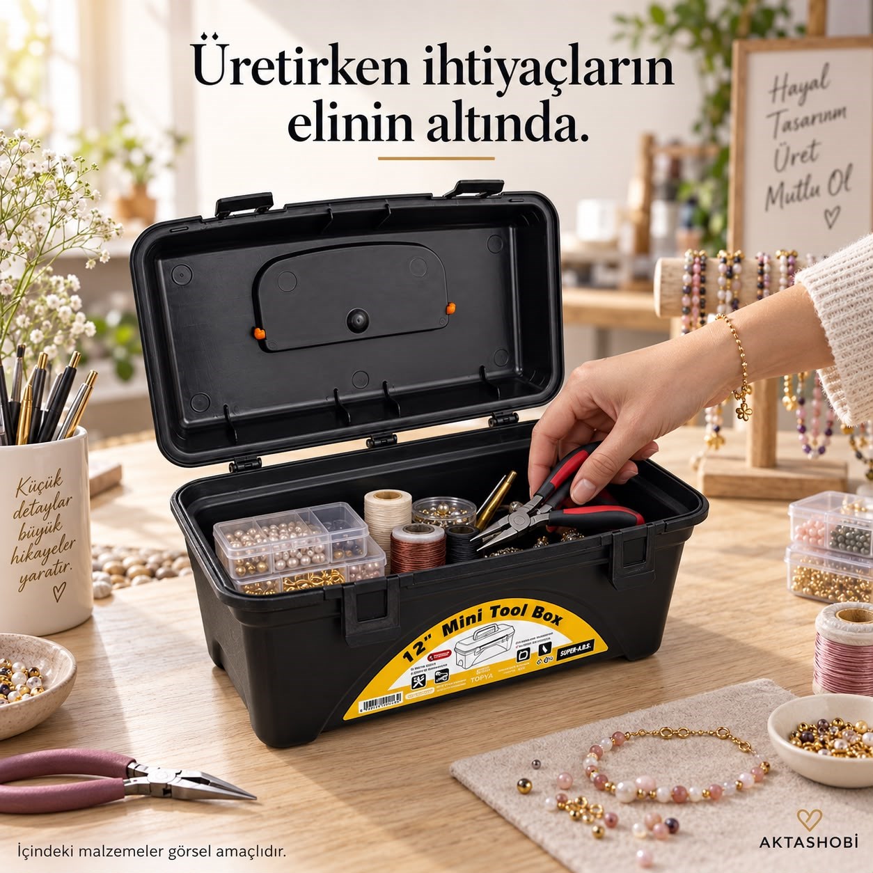 Hobi ve Takı Malzemesi Taşıma Çantası