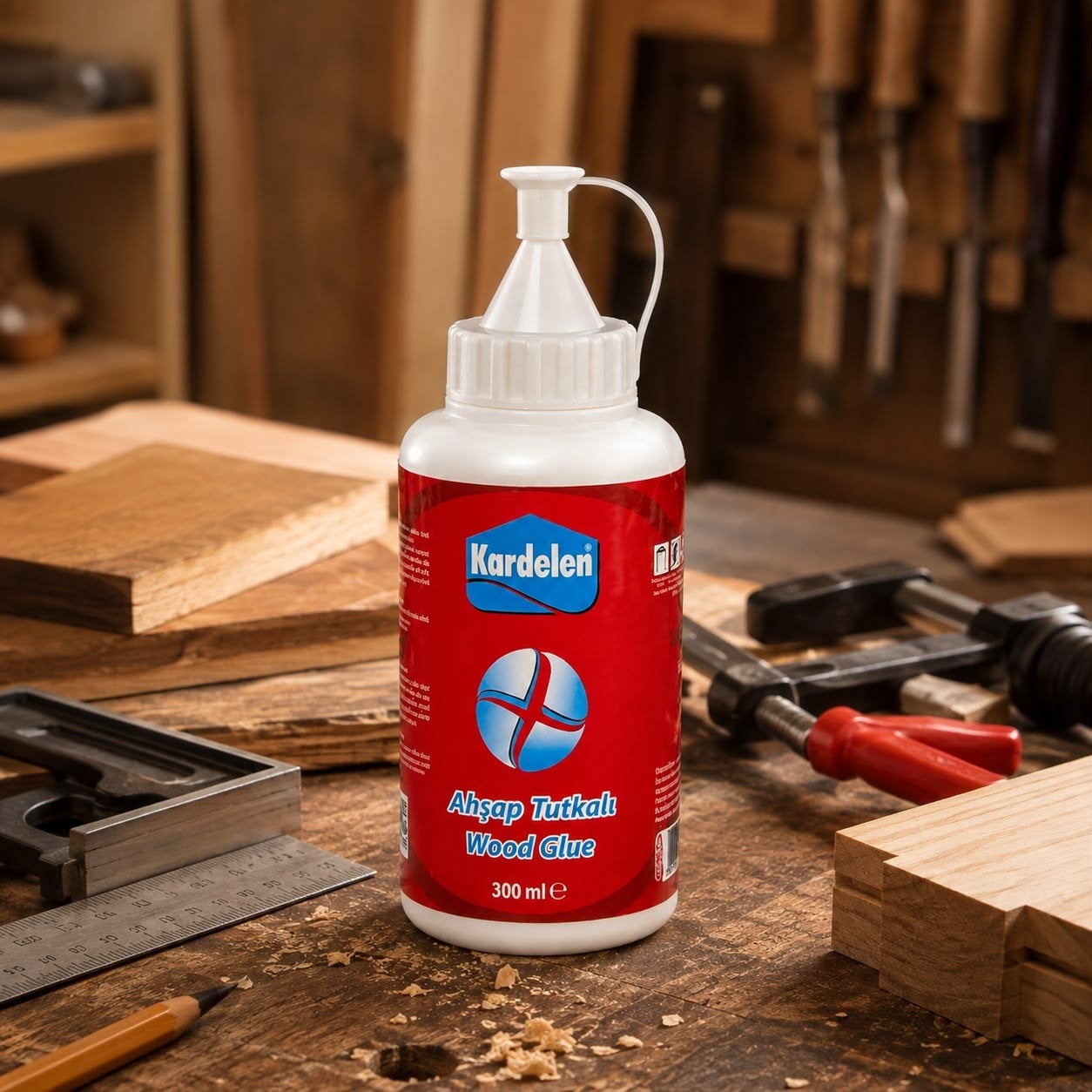 Kardelen Ahşap Tutkalı 300 ML – Ahşap İşlerinizde Güçlü ve Pratik Yardımcı