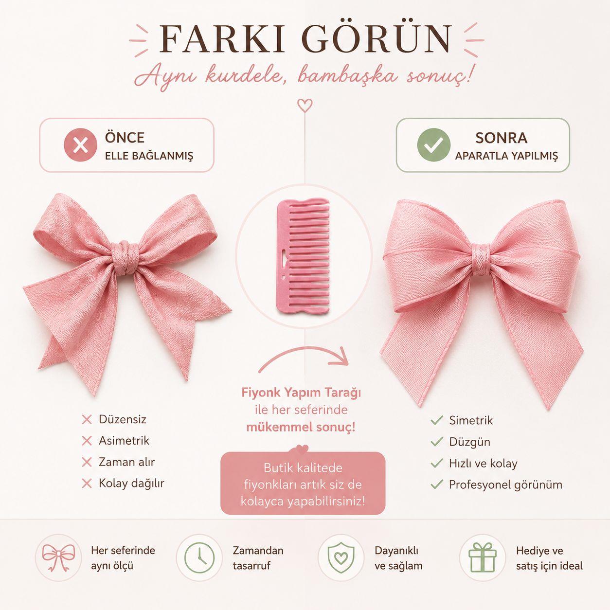 Kusursuz ve Simetrik Fiyonk Tarağı