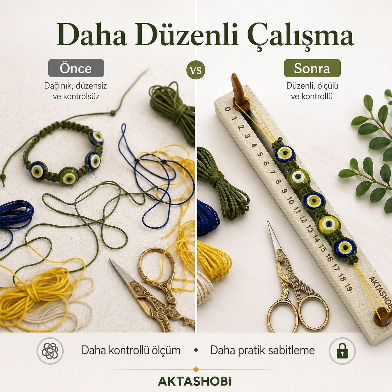 Makrome Tasarım, Ölçü ve Sabitleme Tezgahı No:1