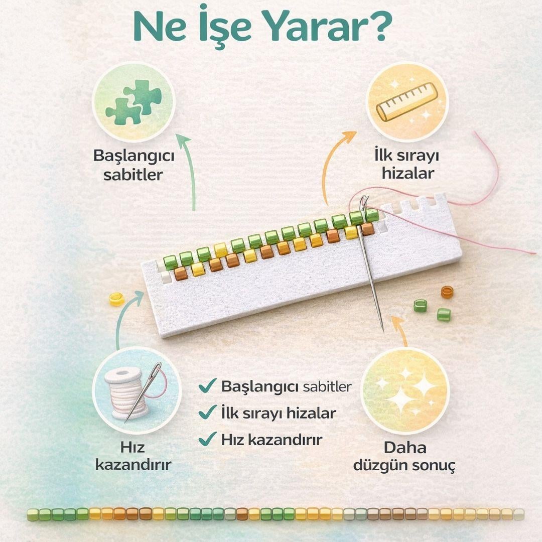 Miyuki Delica Peyote Başlangıç Aparatı + İğne