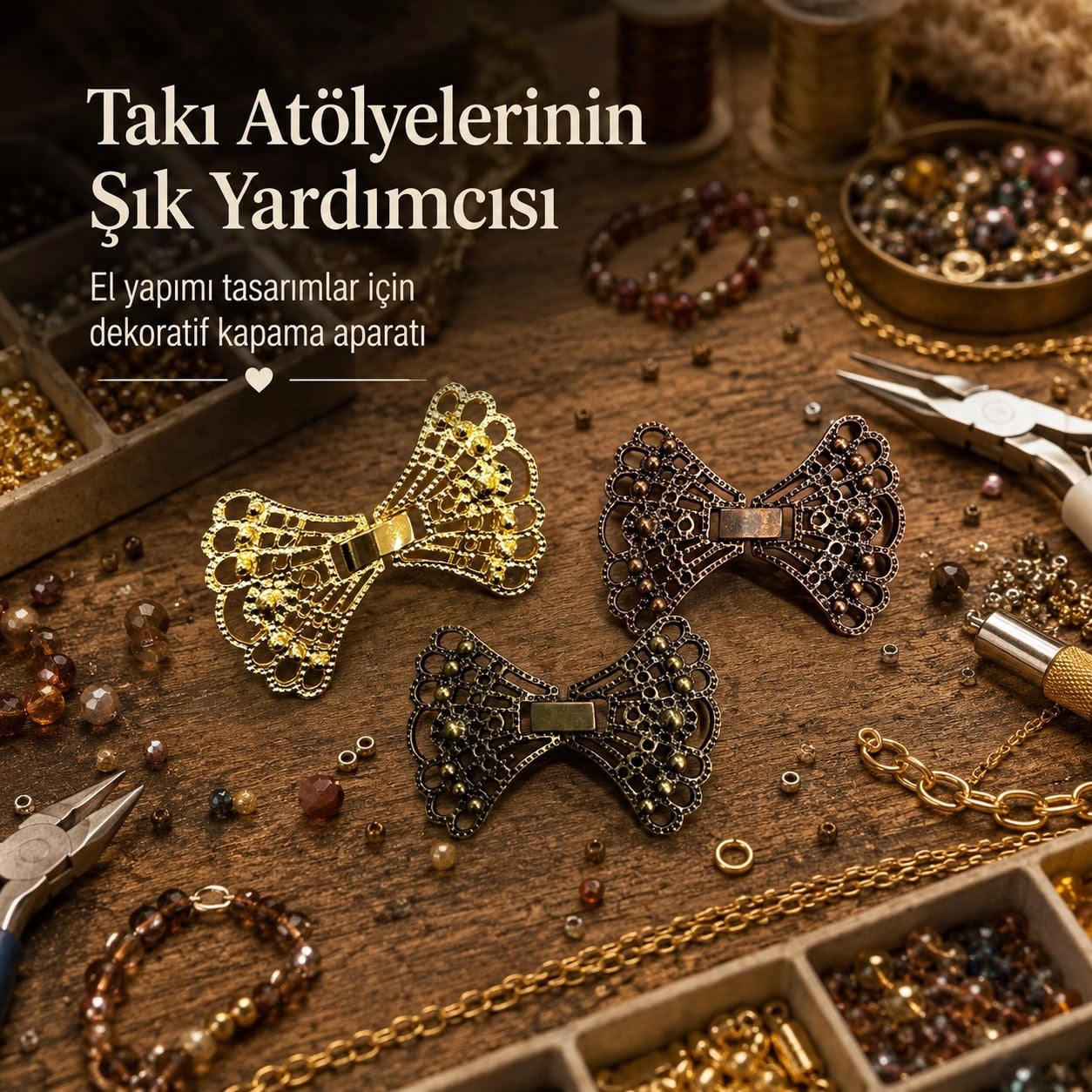Modern Kelebek Kapama - Kararmaz 3.5x4.5 CM