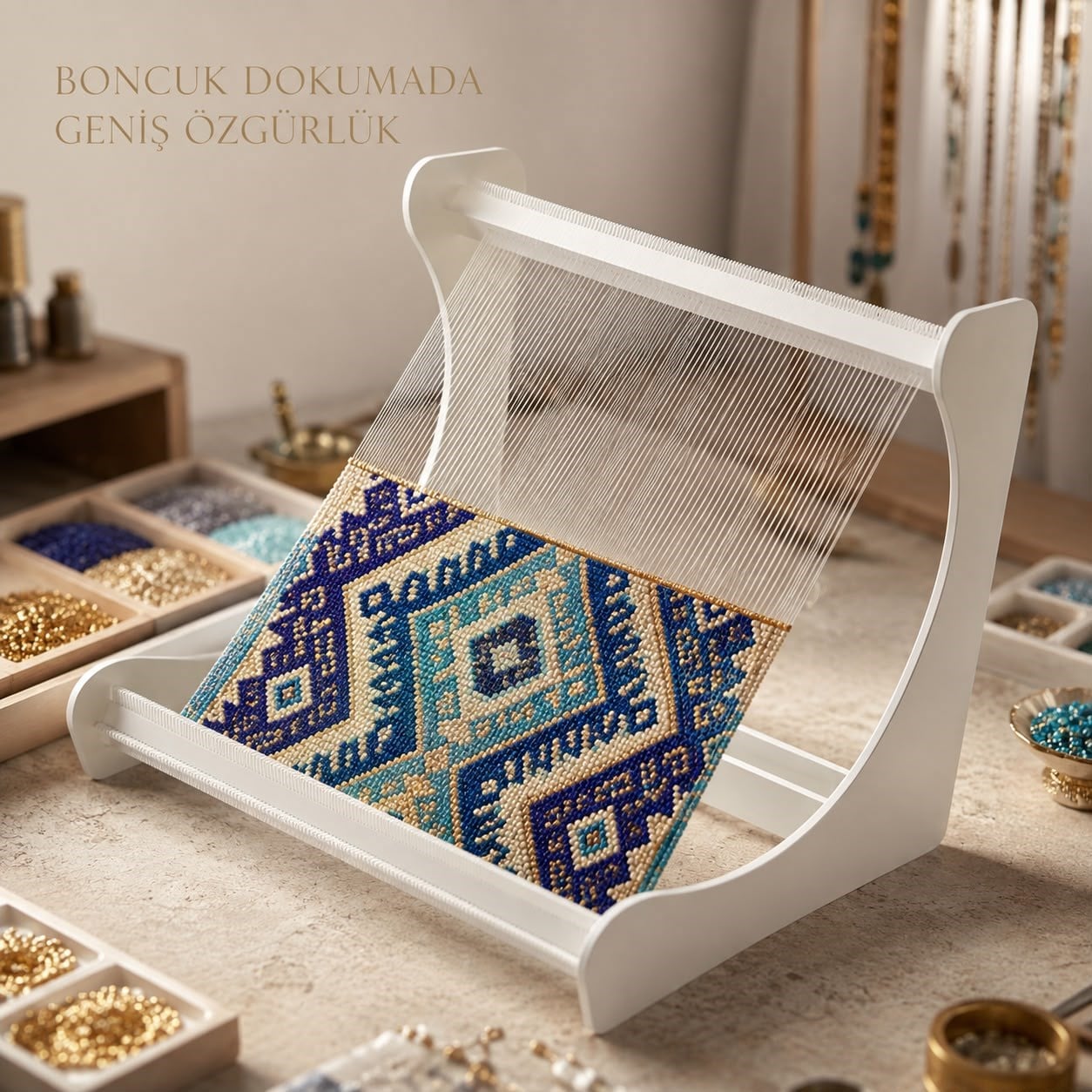 Motif Ustası 30x35 Mega Boy – Boncuk Dokuma Tezgahı No:3
