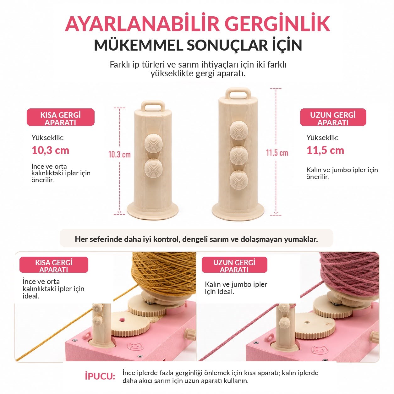 Motorlu Automatic İp Sarma Makinesi V3 - Profesyonel İplik Sarıcı Seti