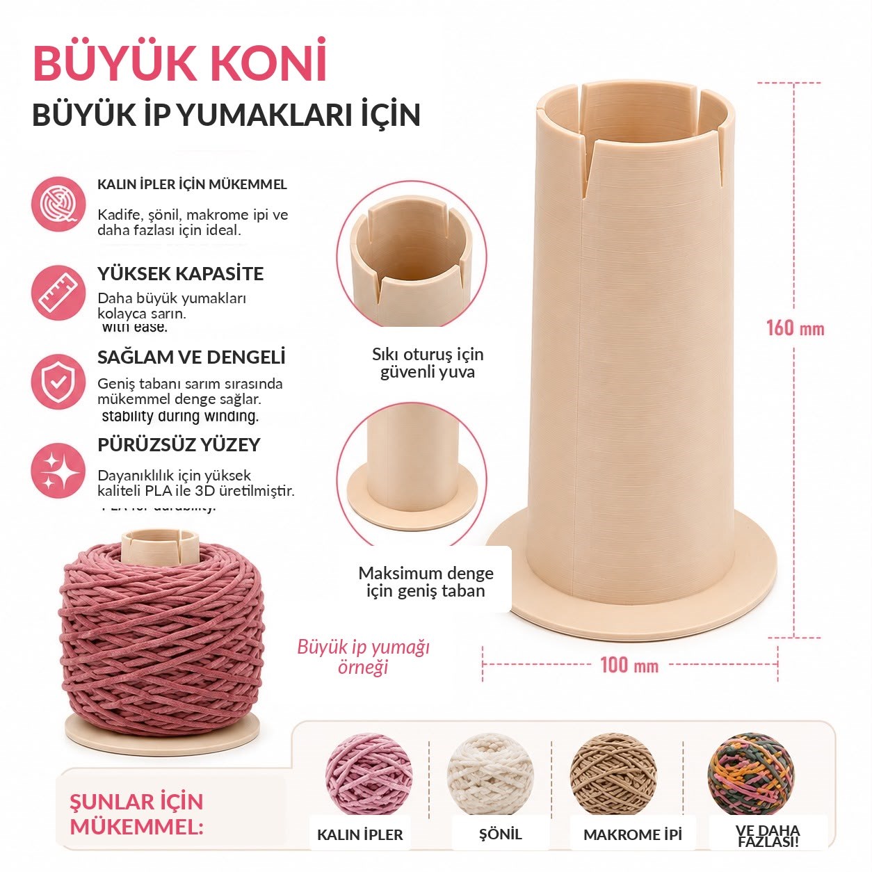 Motorlu Automatic İp Sarma Makinesi V3 - Profesyonel İplik Sarıcı Seti