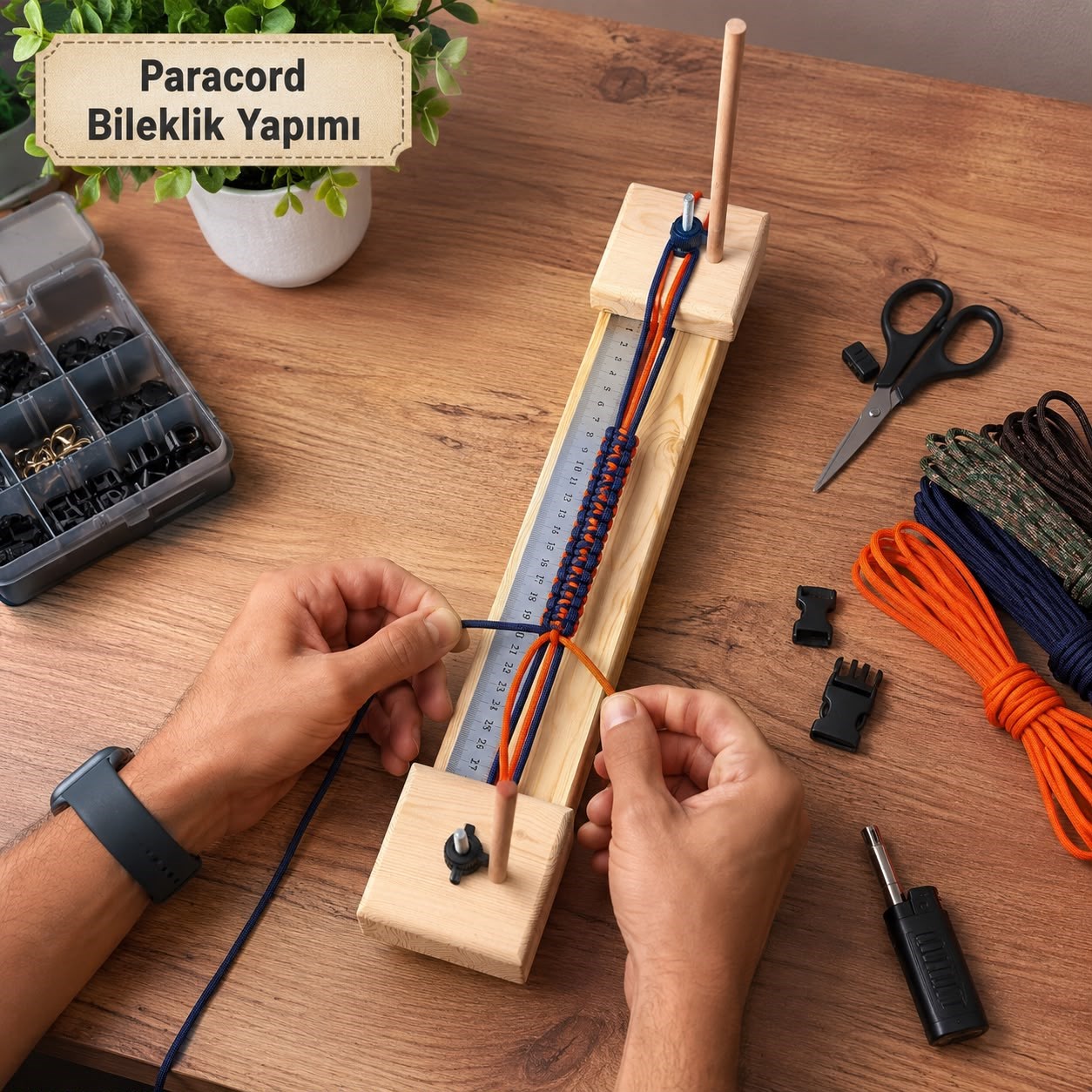 Paracord / Makrome Örgü Tezgâhı ile Daha Düzenli ve Kontrollü Çalışmalar