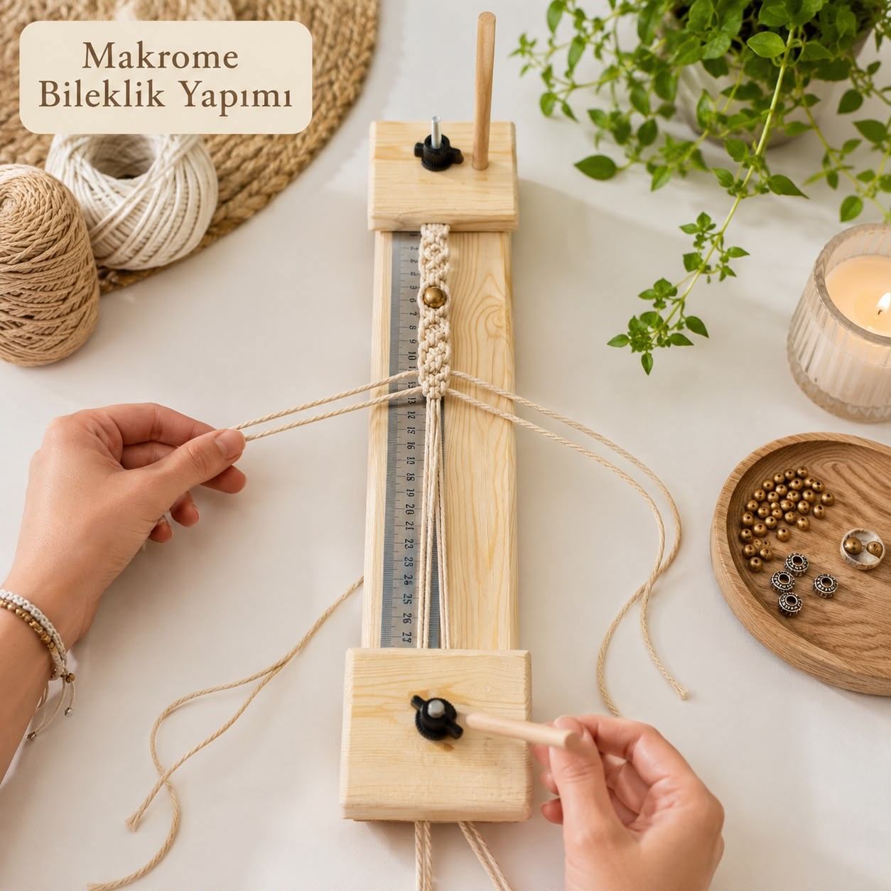 Paracord / Makrome Örgü Tezgâhı ile Daha Düzenli ve Kontrollü Çalışmalar
