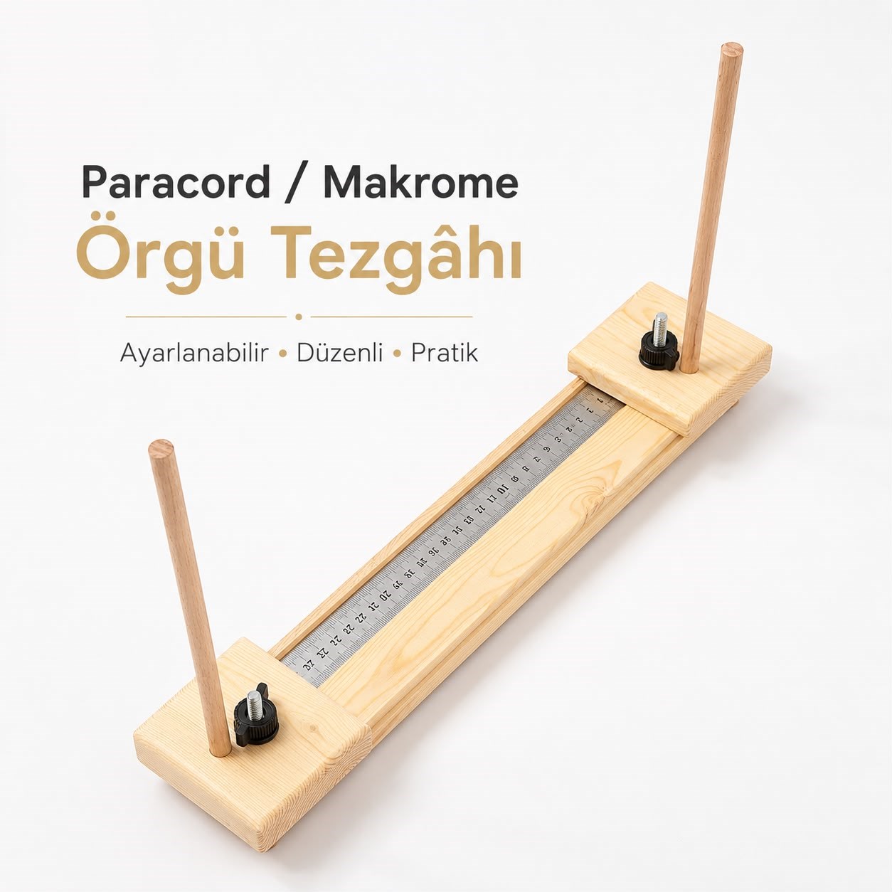 Paracord / Makrome Örgü Tezgâhı ile Daha Düzenli ve Kontrollü Çalışmalar