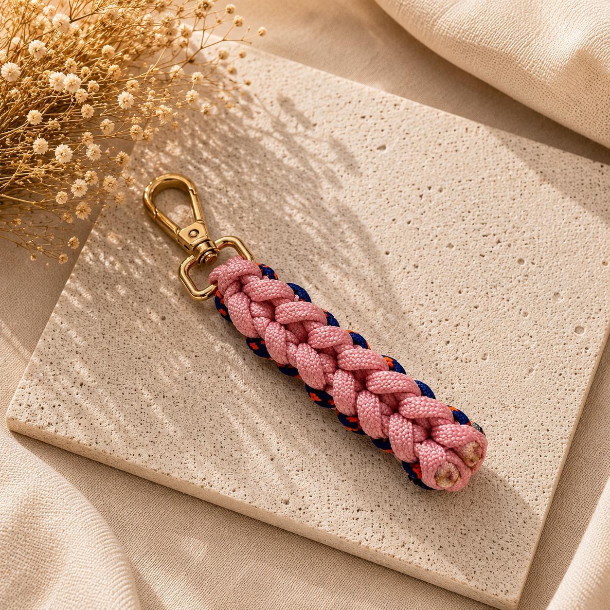 Paracord Outdoor Makrome Anahtarlık, Çanta Askılığı No:8