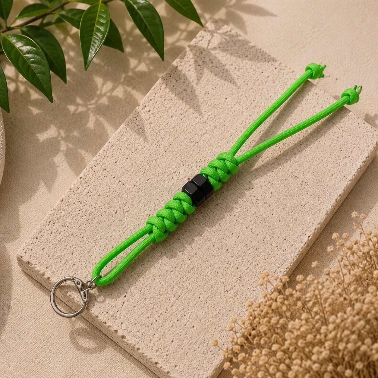Paracord Outdoor Makrome Anahtarlık, Çanta Askılığı No:32