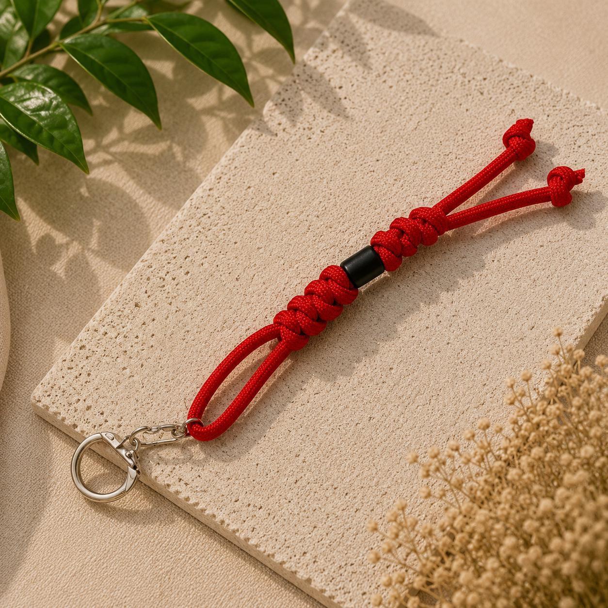 Paracord Outdoor Makrome Anahtarlık, Çanta Askılığı No:24