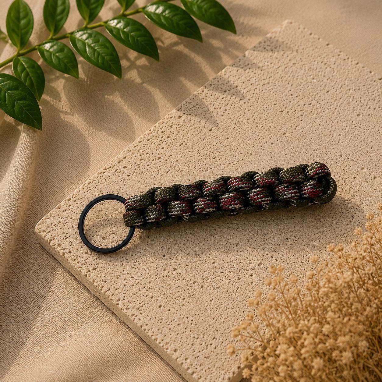 Paracord Outdoor Makrome Anahtarlık, Çanta Askılığı No:14