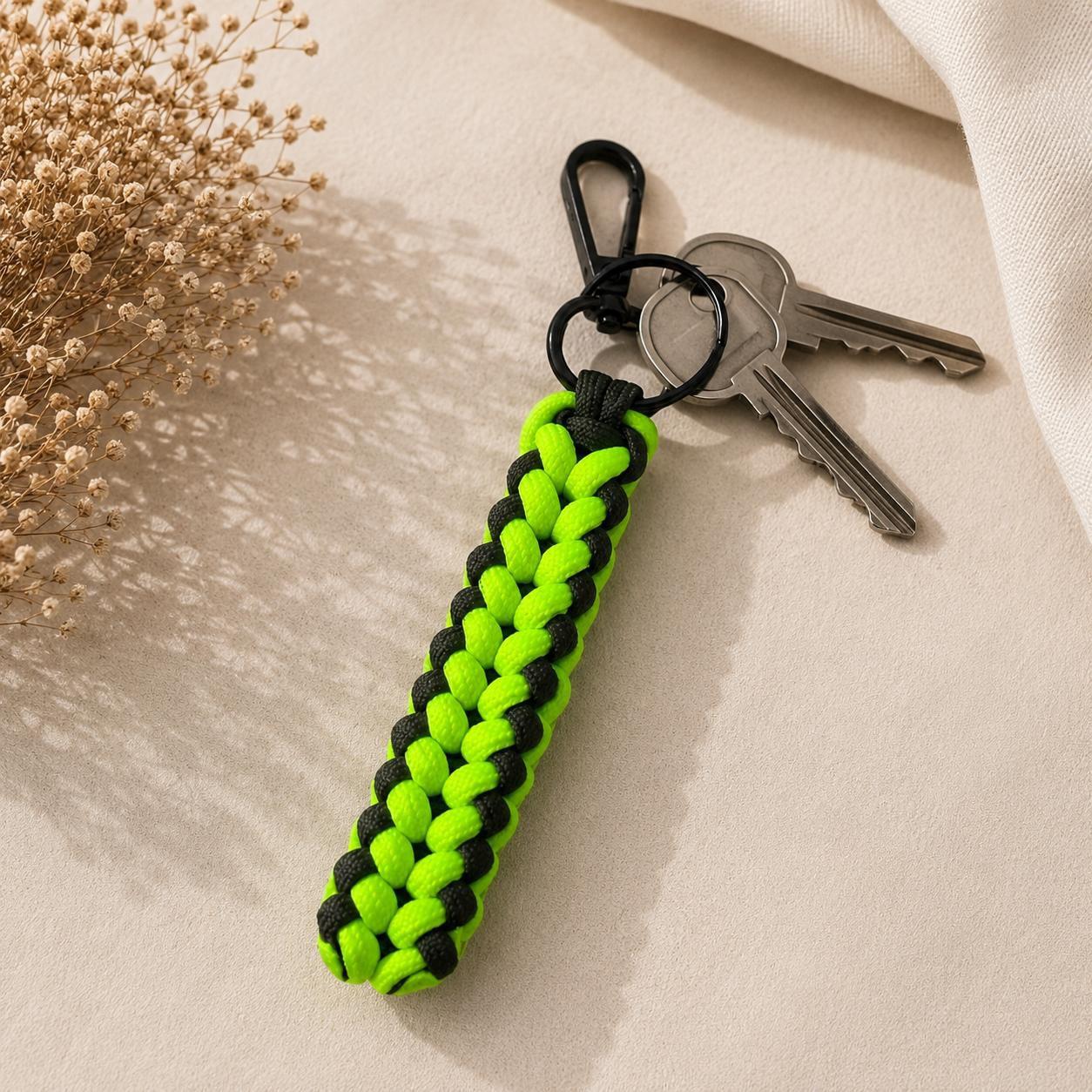 Paracord Outdoor Makrome Anahtarlık, Çanta Askılığı No:16