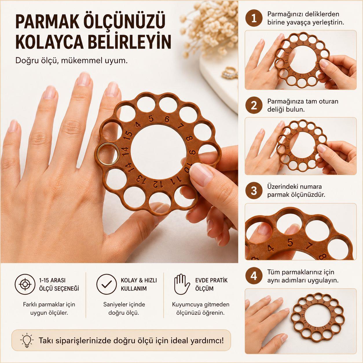Parmak Ölçü Rehberi - Stant