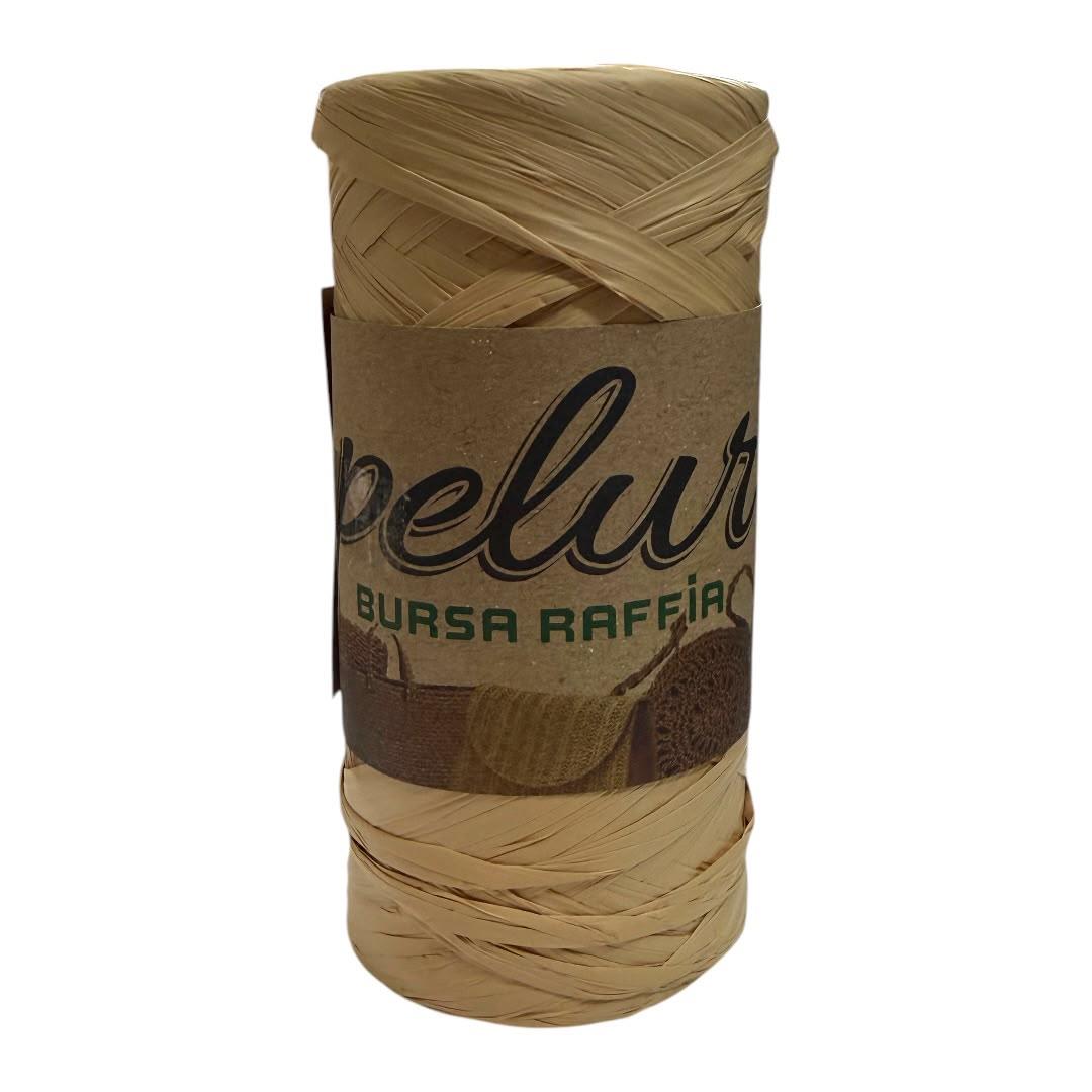Pelur Bursa Hasır Raffia Çanta ve Örgü İpi 150GR. 