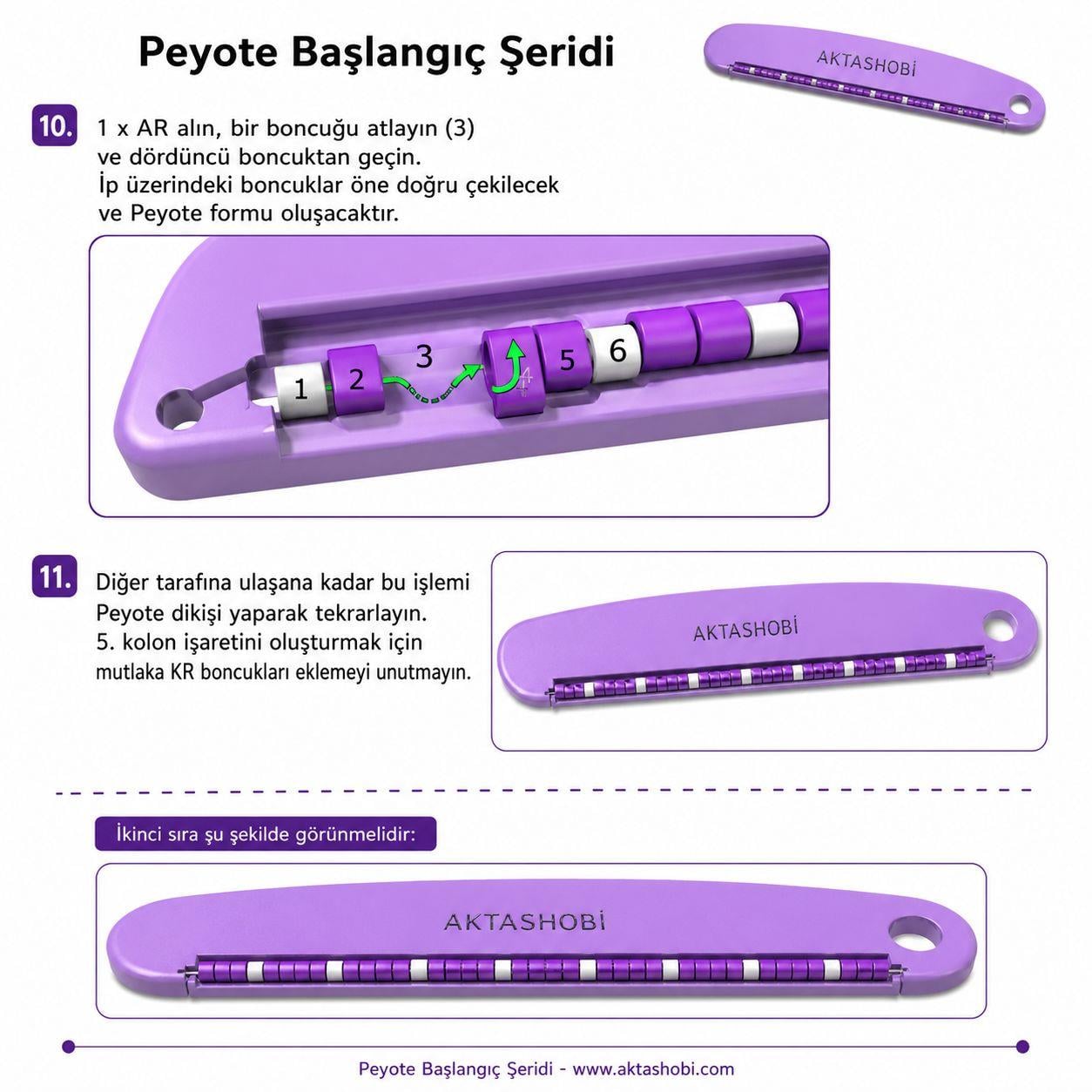 PeyotePro - Üçlü Peyote Başlangıç Şeridi