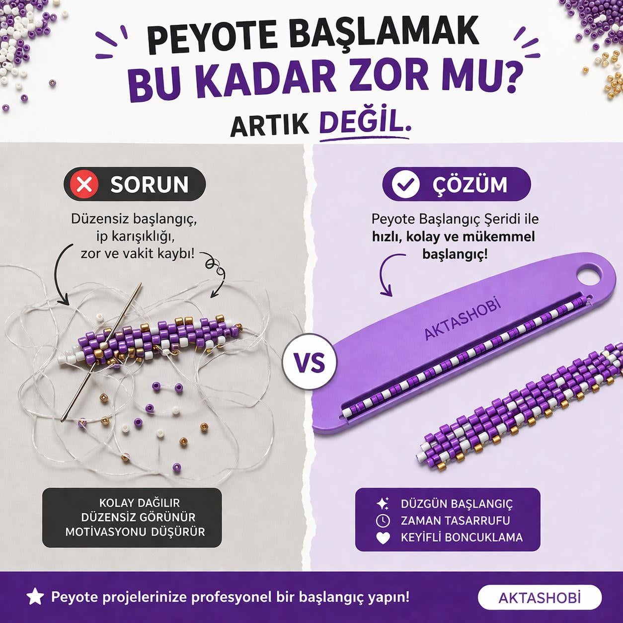 PeyotePro - Üçlü Peyote Başlangıç Şeridi